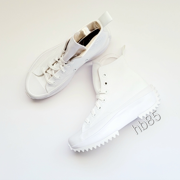 Converse Run Star Hike 'Triple White' Women's 5.5 - Picture 2 of 6